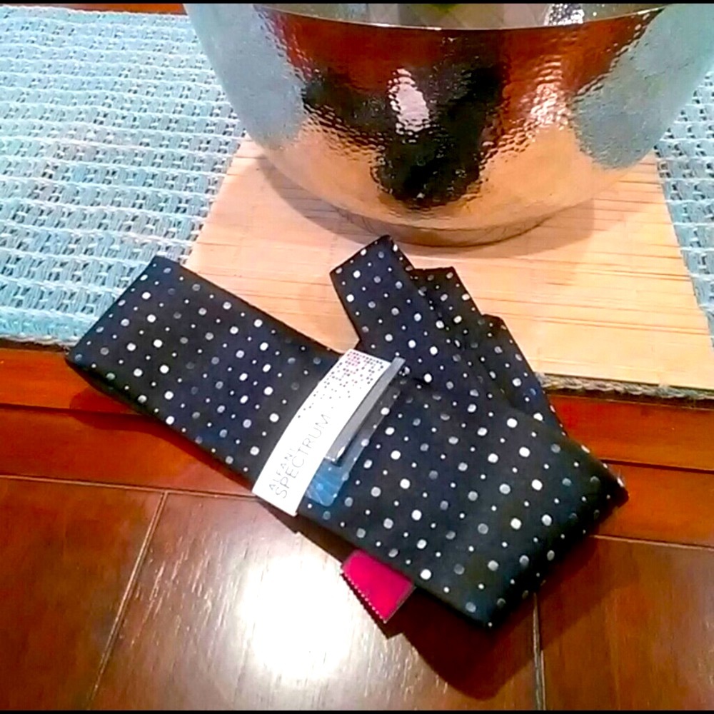 Alfani Spectrum neck tie and tie clip